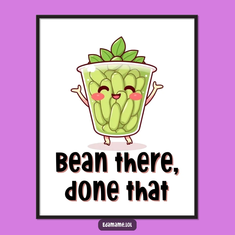 Free Printable Dancing Edamame Wall Art: Funny Downloadable Decor for Kitchens