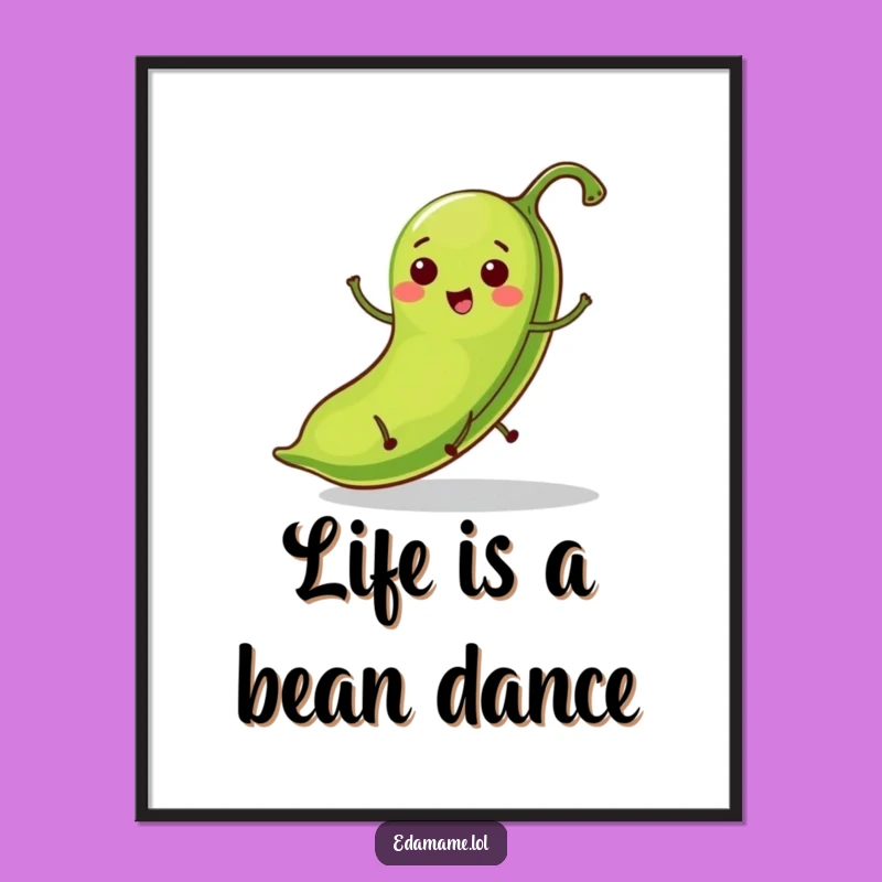Free Printable Wall Art: Glee Bean Pod Hops with Joyful Humor Downloadable Decor