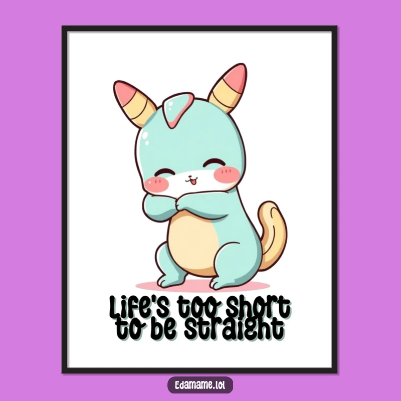 Free Printable Wall Art: Silly Churro Pose - Funny & Flexible Downloadable Decor for Your Space