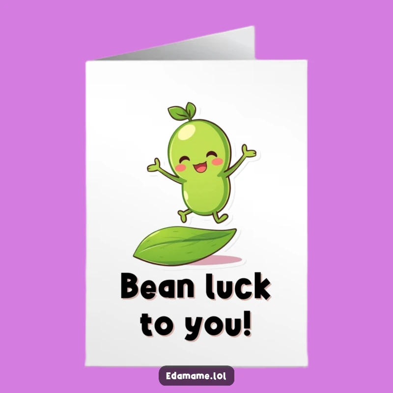 Funny Free Printable Bean Birthday Card: Bouncing Bean Surprise for a Laughing Downloadable Gift