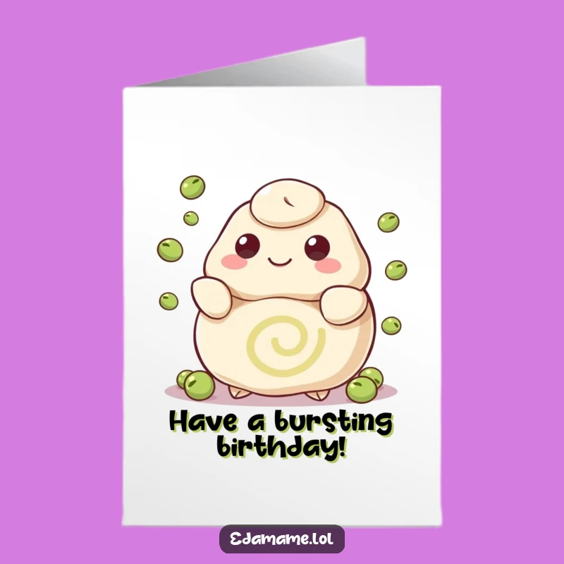 Free Printable Birthday Card: Juggling Dumpling, Funniest Downloadable Gift
