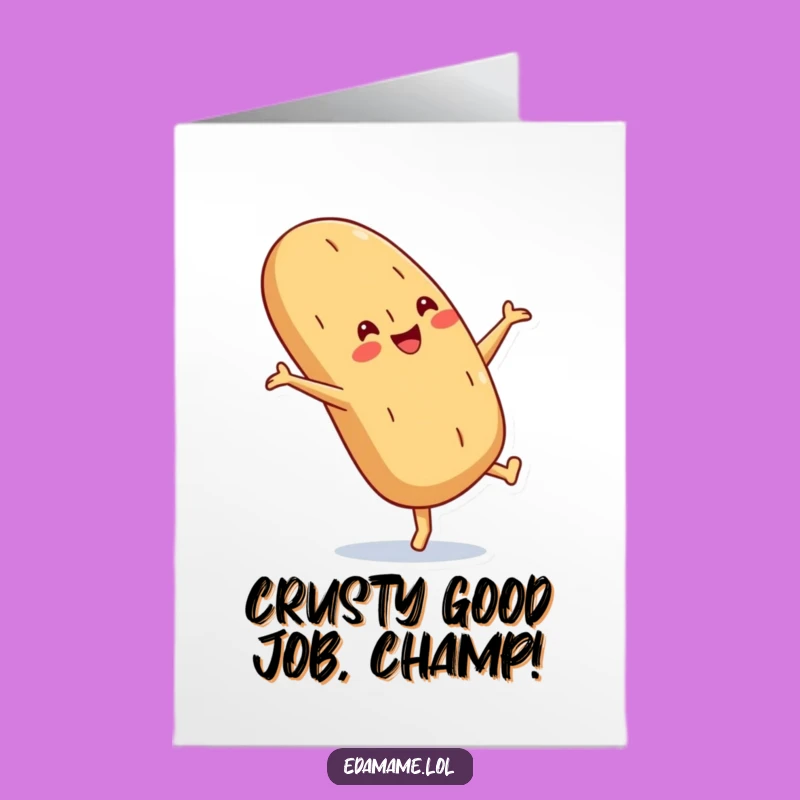 Free Printable Congrats Card: Baguette Cartwheel to Celebrate Your Big Win