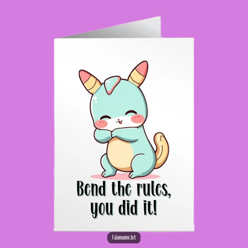 Free Printable Congrats Card: Bendy Churro - Hilarious Downloadable Gift for Achieving Goals