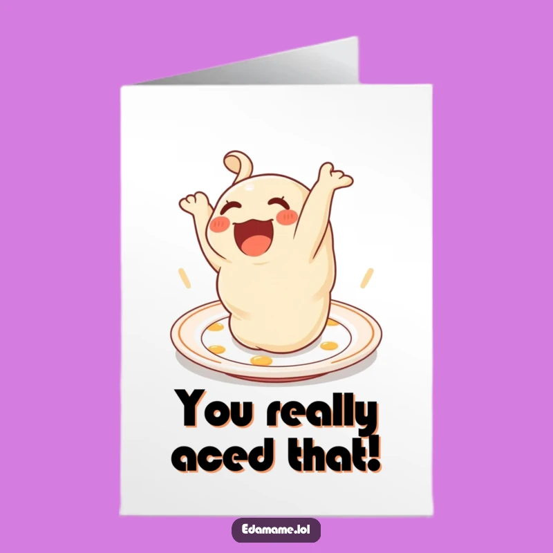 Free Printable Congrats Card: Dumpling Flip Celebration, Downloadable Greeting