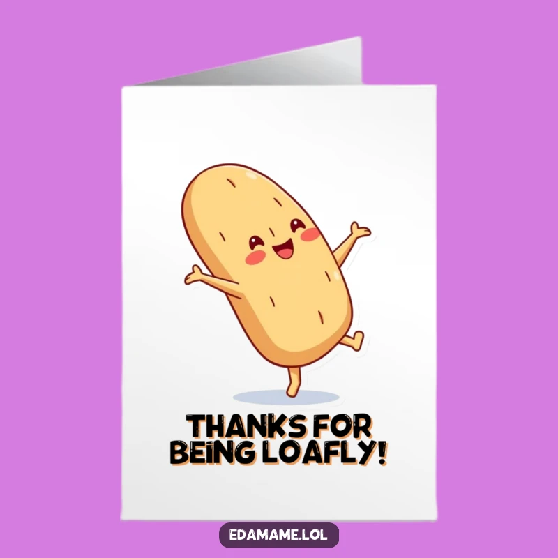 Free Printable Thank You Card: Baguette Cartwheel to Show Your Appreciation
