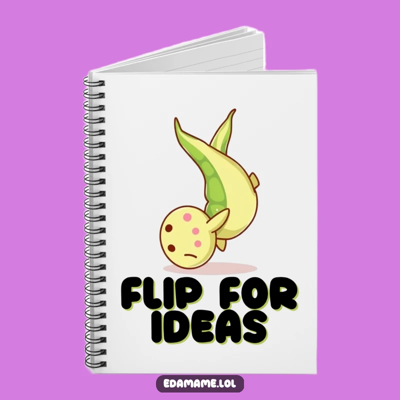 Funny Edamame Somersault Notebook: Jot Down Energetic Ideas