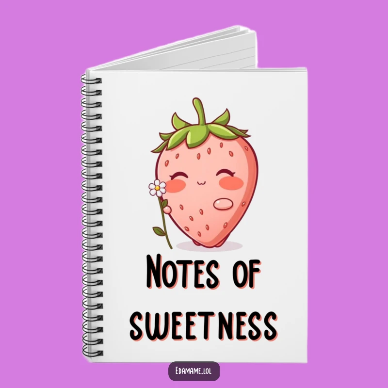 Funny Blushing Strawberry Notebook: Jot Down Ideas with Sweet Flair