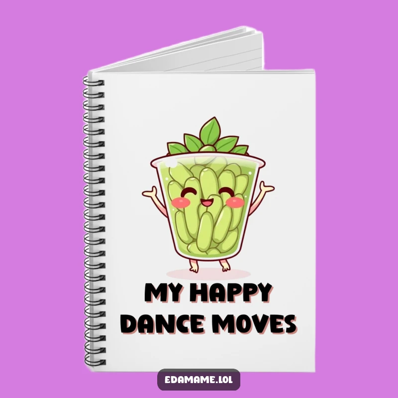 Funny Edamame Dance Notebook - Bean Journal for Ideas Gift