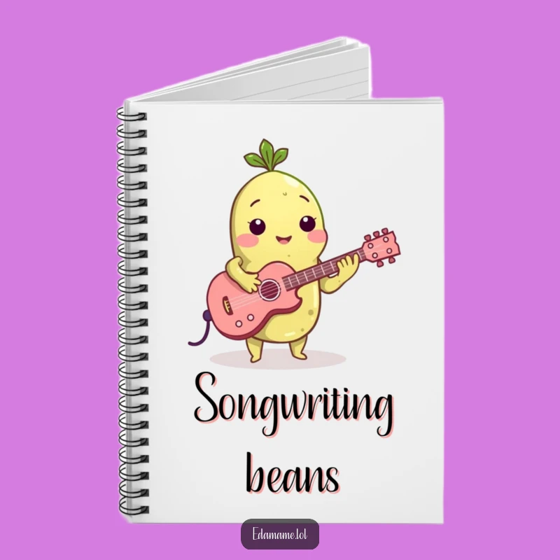 Funny Edamame Guitarist Notebook: Write Your Own Hit Songs!