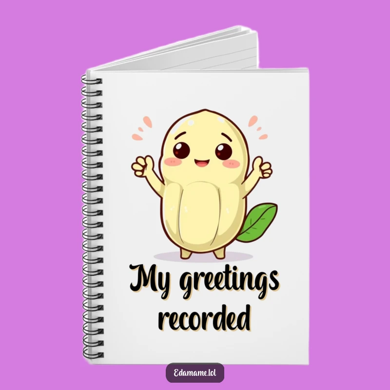 Funny Edamame Pod Notebook: Jot Down Friendly Notes
