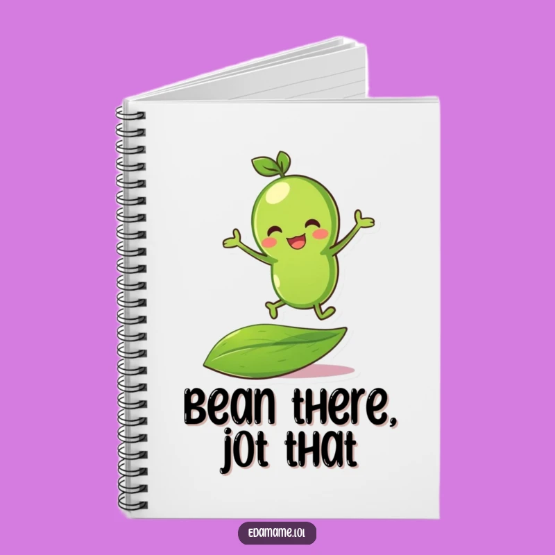 Funny Green Bean Bouncing Notebook - Hilarious Ideas & Leafy Notes!