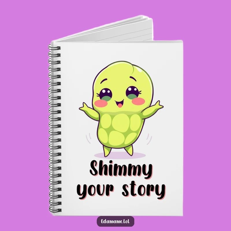 Funny Shimmying Edamame Notebook: Jot Down Ideas with Rhythmic Flair