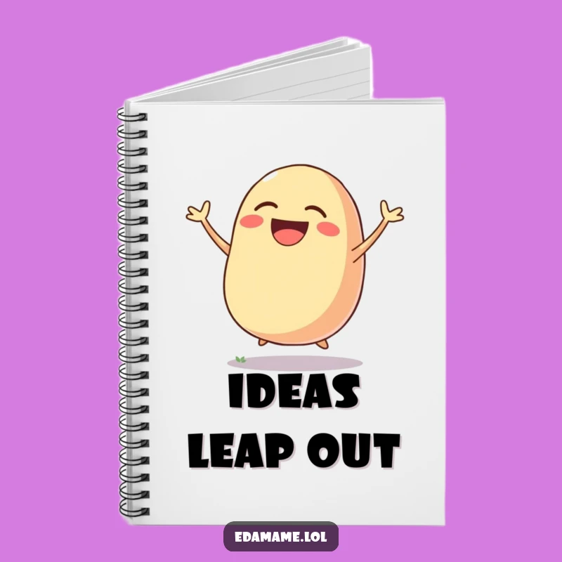Funny Laughing Bean Pod Notebook: Jot Down Ideas with Veggie Joy