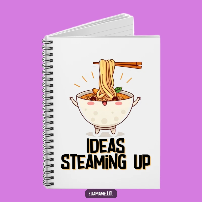 Funny Ramen Bowl Dancing Noodles Notebook: Jot Down Ideas with Humor Gift