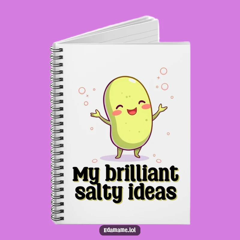 Funny Edamame Salt Juggling Notebook: Jot Down Flavorful Ideas