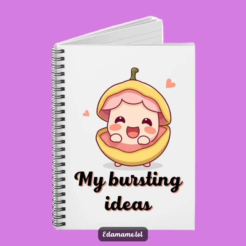 Funny Bean Pod Notebook: Capture Ideas with Edible Enthusiasm