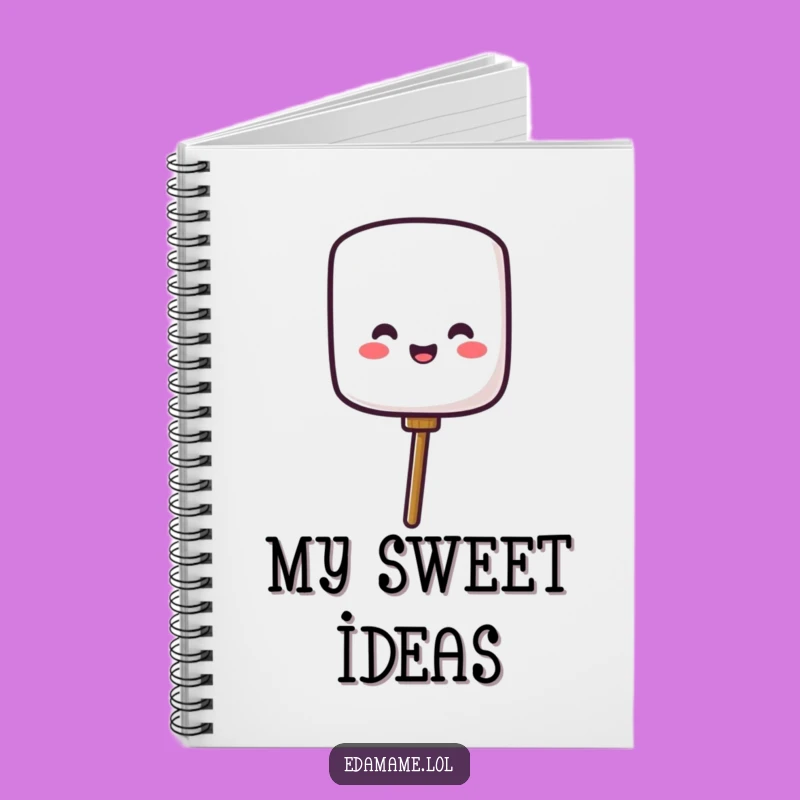 Funny Marshmallow Notebook, Jot Down Sweet Ideas, Witty Funny Gift