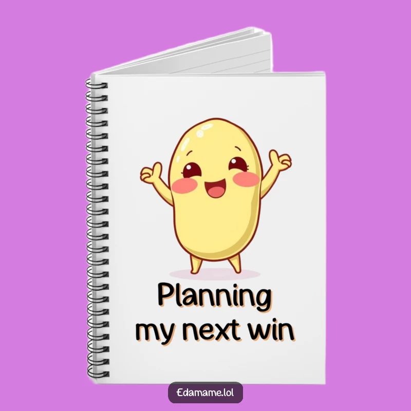 Funny Edamame Victory Dance Notebook: Record Your Triumphs with Humor