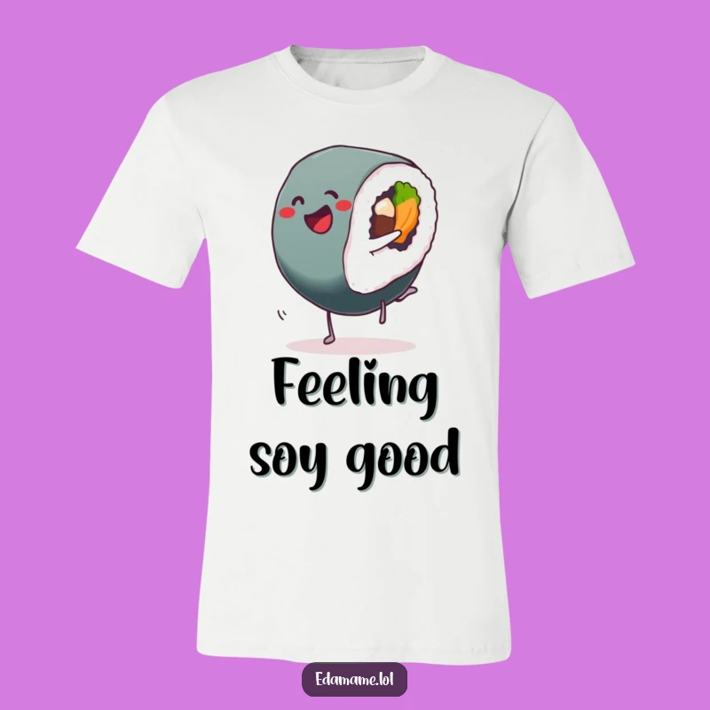 Funny Sushi Cartwheel Roll T-Shirt: Playful Japanese Foodie Apparel and Gift
