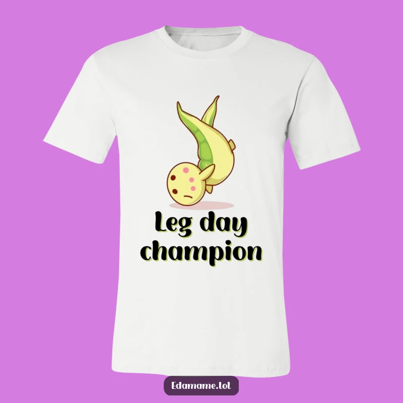 Funny Edamame Somersault T-Shirt: Hilarious Bean Action Tee