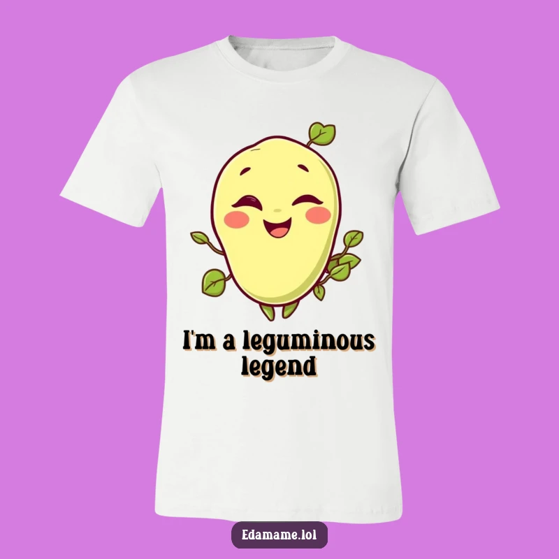 Funny Winking Edamame T-Shirt - Hilarious and Cheerful Apparel
