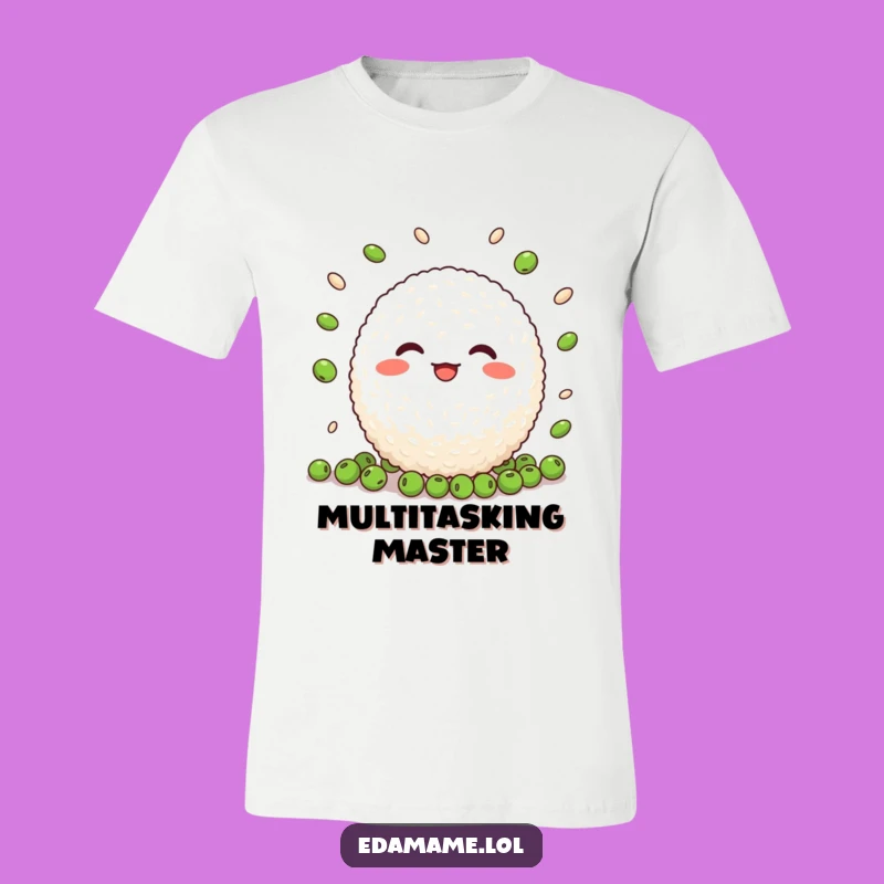 Funny Juggling Rice Ball T-Shirt: Cheerful Apparel for Foodie Fun