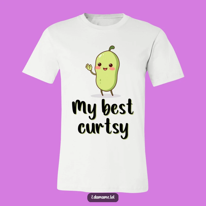 Funny Edamame Pod Curtsey T-Shirt: Wobbly Moves, Hilarious Gift