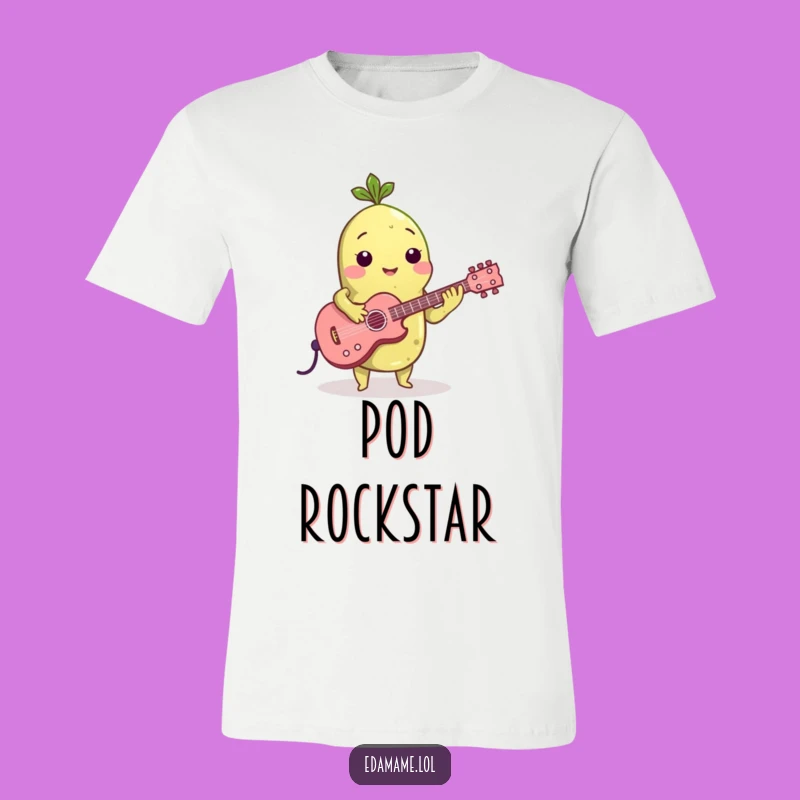 Funny Edamame Guitarist T-Shirt: Wear Your Music Passion Loud!