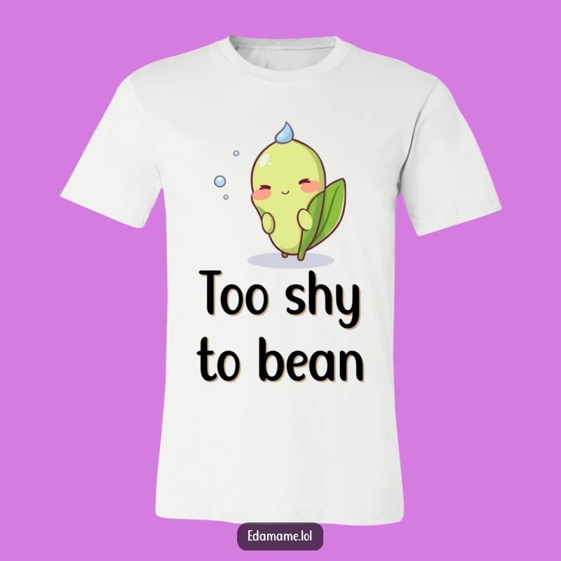 Funny Shy Edamame T-Shirt: Wear Your Bashfulness with Adorable Humor
