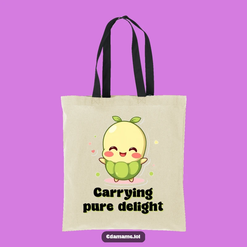 Funny Edamame Bean Tote Bag: Carry Your Joy with Overflowing Beans Bag Gift
