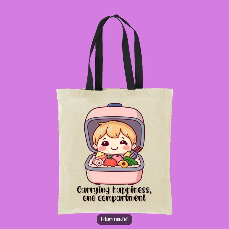 Funny Bento Box Tote: Carry Your Essentials with Happy Food Style, Top Funny Gift!