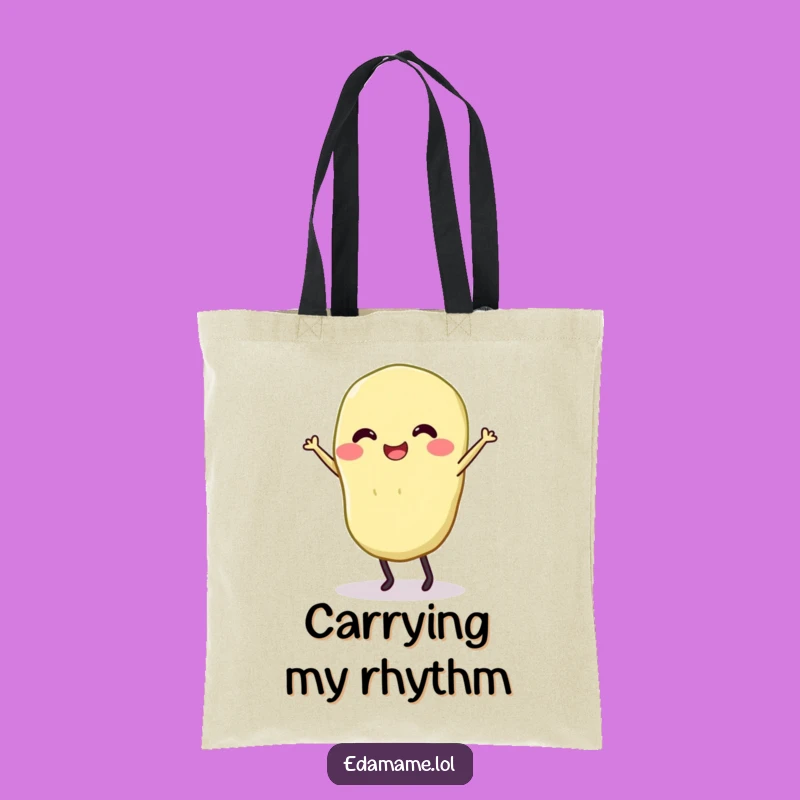 Funny Dancing Edamame Tote Bag - Carry Your Moves in Style