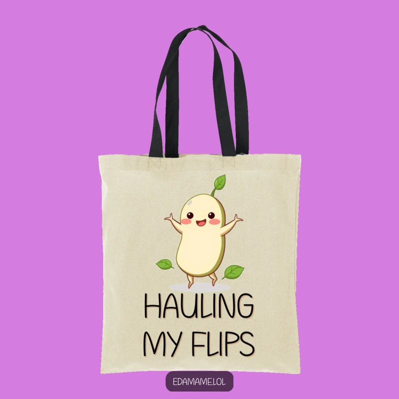 Funny Edamame Cartwheel Tote Bag: Carry Your Fun With This Bean