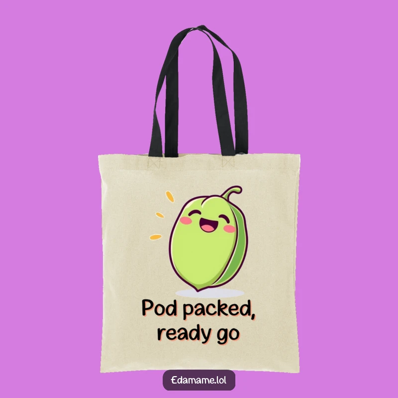 Funny Edamame Tote Bag: Carry Your Laughs with This Hilarious Pod's Delight
