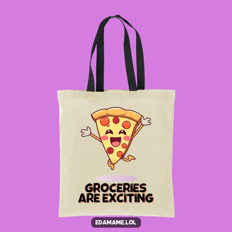 Funny Pizza Slice Tote Bag: Carry Your Joy with This Hilarious Bag