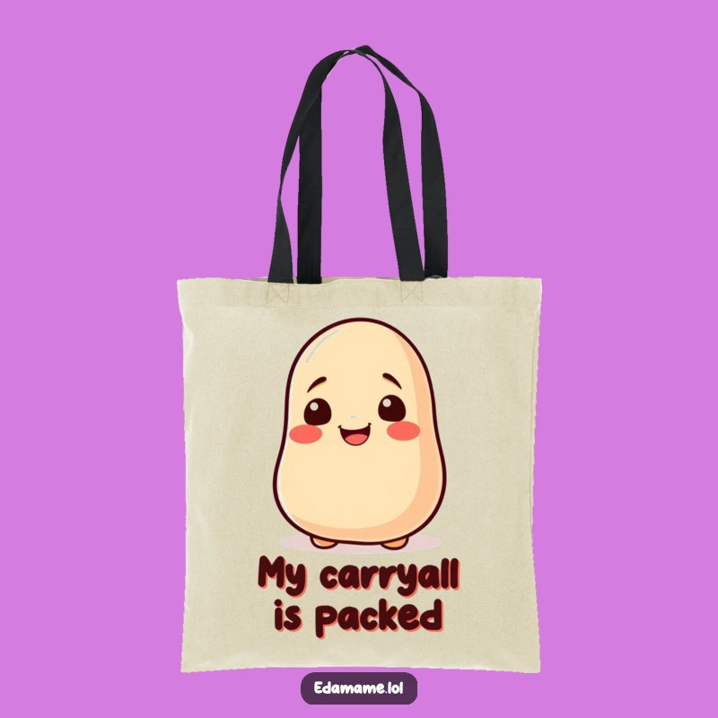Funny Soy Bean Rolling Tote Bag - Chic & Humorous Bean Accessory - Great Funny Gift Bag