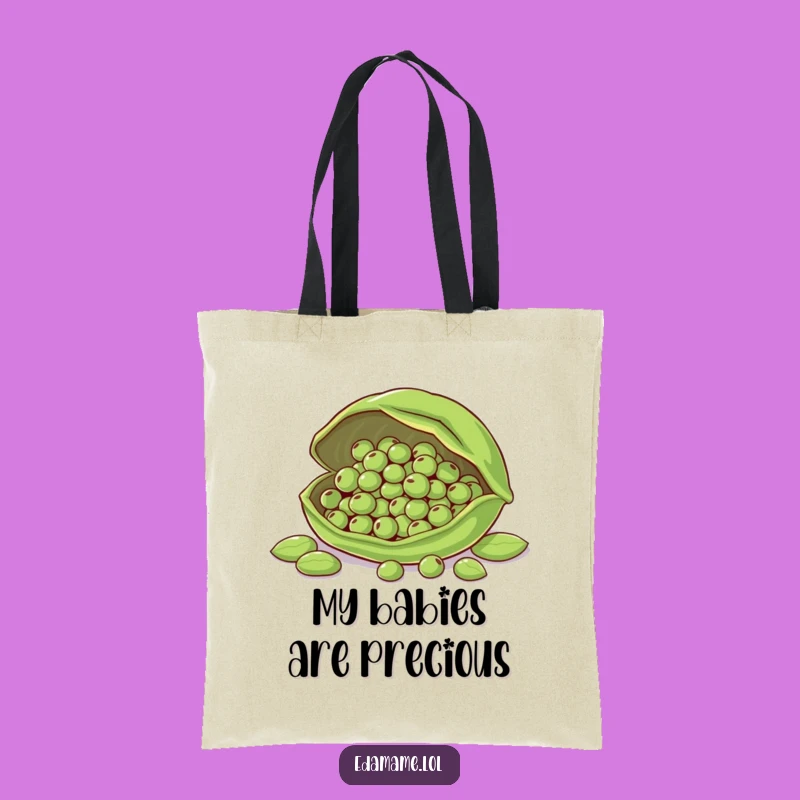 Funny Protective Edamame Pod Tote Bag - Carry Your Love Securely