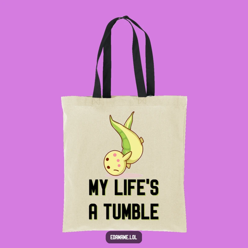 Funny Edamame Somersault Tote Bag: Carry Your Fun!