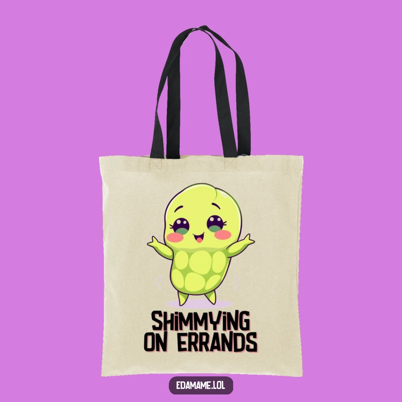Funny Shimmying Edamame Tote Bag: Carry Your Grooves in Style